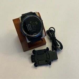 Garmin Fenix 3, Black/nlack, Tested, Charger Included, New Band